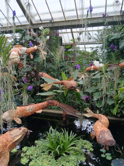 Nine Koi Fish The nine koi fish symbolize the nine attributes of the dragon in Chinese culture. They are associated with power, wisdom, and strength.