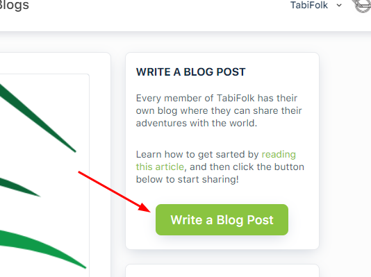 New blog from another user's blog